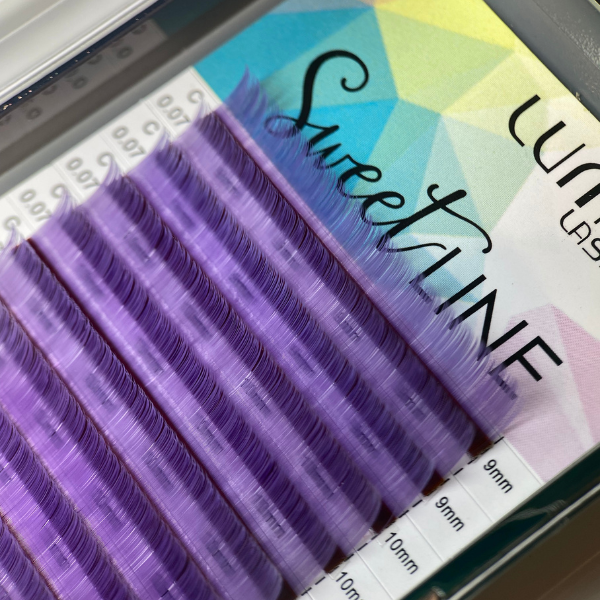 Rzęsy kolorowe linia SWEET  0,07m skręt C LUMA Lash