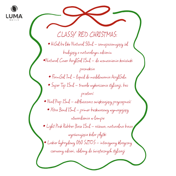 ZESTAW CLASSY RED CHRISTMAS