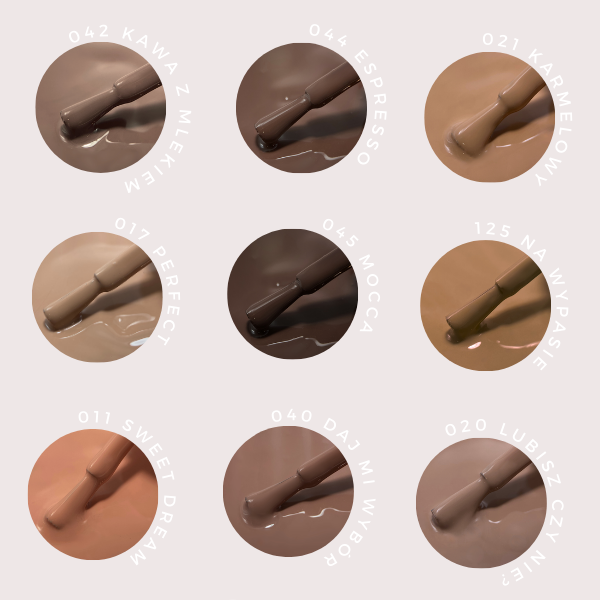 ZESTAW LAKIERÓW - COFFEE PLEASE - odcienie Nude