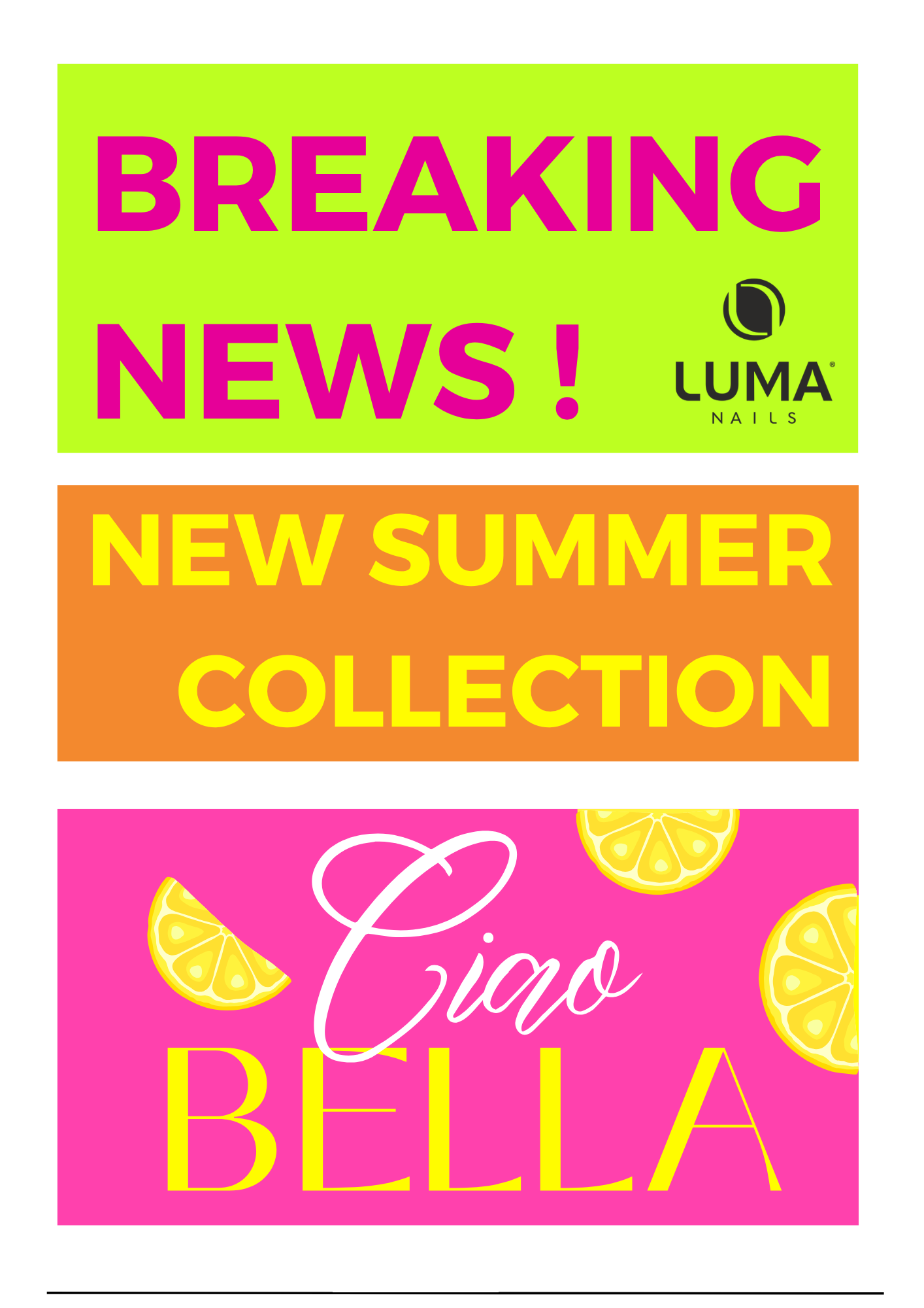 Kolekcja Lakierów CIAO BELLA Zestaw 5szt