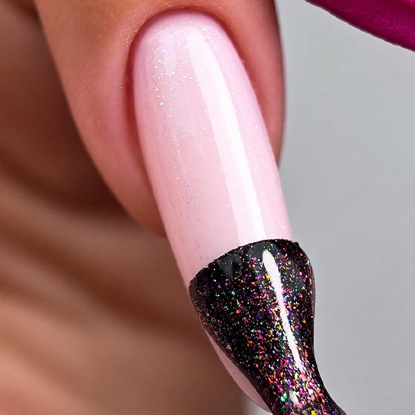 Top No Wipe GRINCH Top hybrydowy z drobinką 8ml Luma Nails