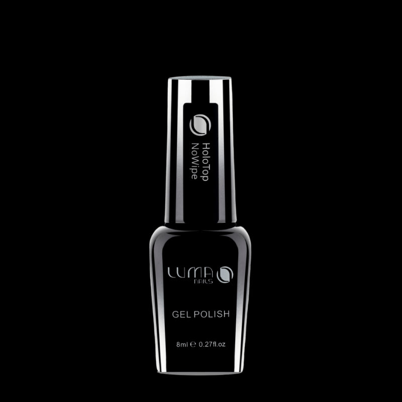Holo Top No Wipe 8ml Top hybrydowy z drobinkami LUMA NAILS