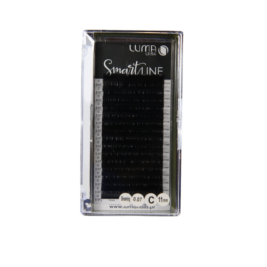 Rzęsy czarne linia SMART  0,07m skręt D LUMA Lash