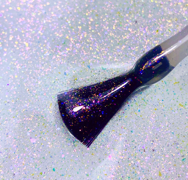 GLOW Top No Wipe 8ml Top hybrydowy z drobinką Luma Nails